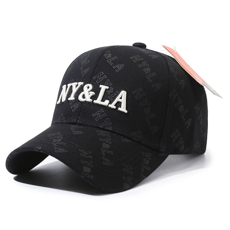 New Baseball Cap Embroidered NY & LA Sports Sun Protection Men's and Women's Same Sun Hat Breathable All-Matching Casual Peaked Cap