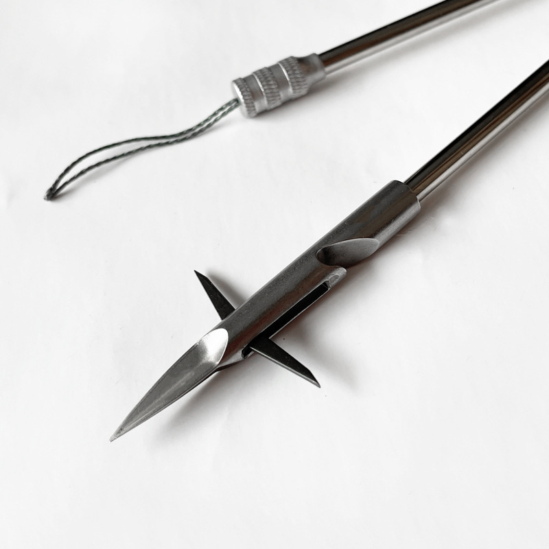 鱼镖弹弓射鱼镖440c前置三棱鱼镖弹弓打鱼镖柳叶飞鲨镖