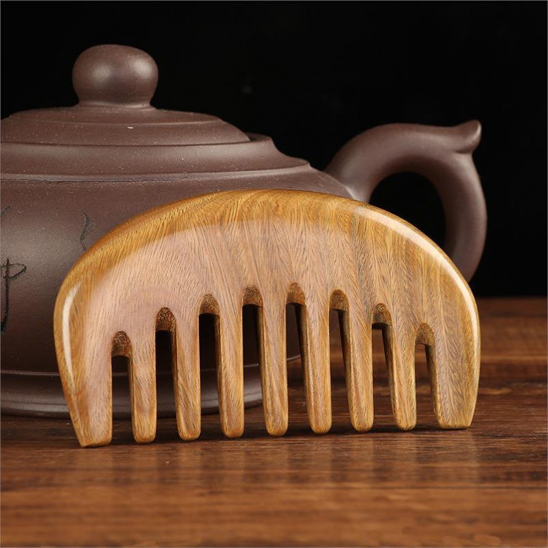 檀木梳梳子木梳子桃木梳头梳子防静电防脱发按摩加厚大号长发梳