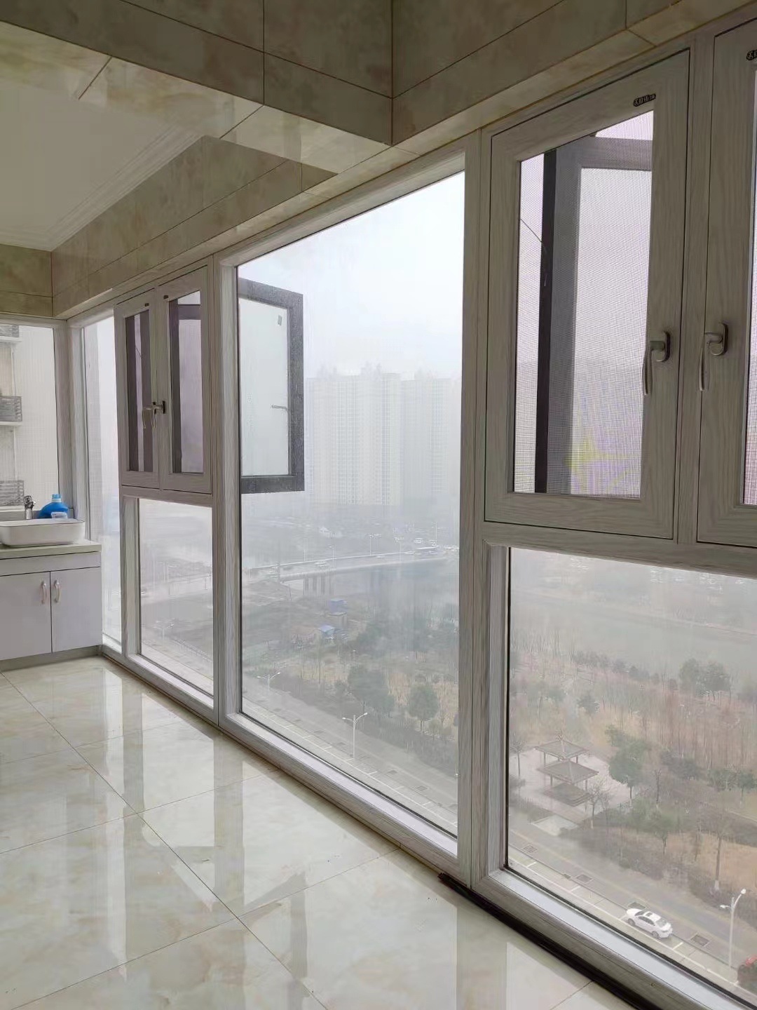 断桥铝合金门窗武汉厂家封阳台双层玻璃隔音隔热断桥落地系统窗