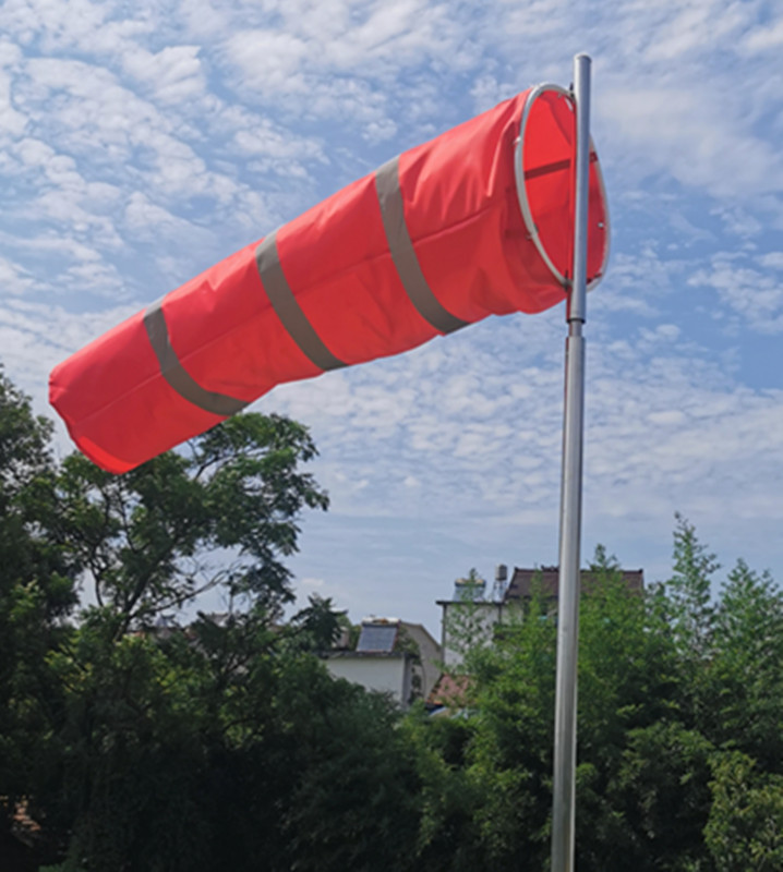 风向标户外夜光风向标反光荧光双轴承无死角安检屋顶气象风向袋1