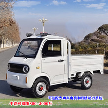 电动四轮车家用代步小型货车油电单排皮卡山区成人电瓶新能源汽车