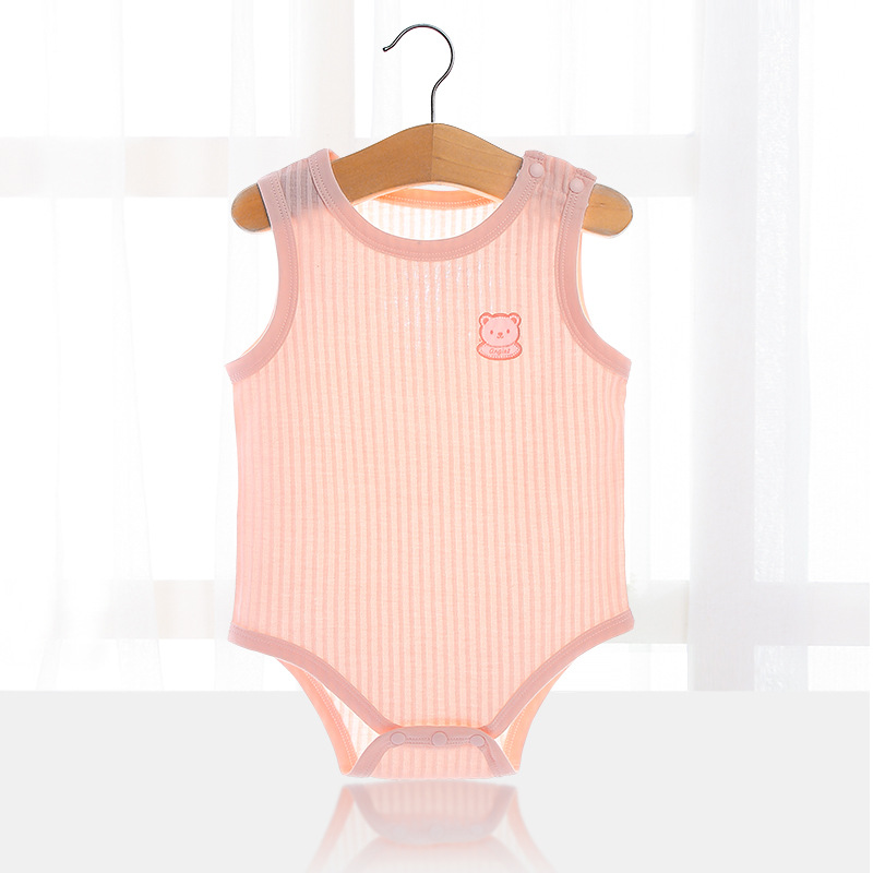Newborn Baby Clothes Pure Cotton Baby Jumpsuit Summer Vest Onesie Triangle Rompers Romper Summer Thin
