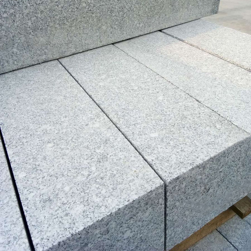 芝麻白路沿石 花岗岩路边石路牙石户外道路工程用石花岗岩安装