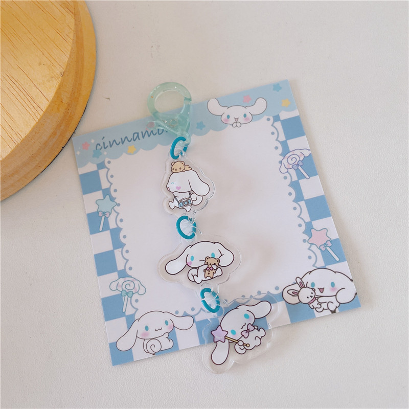 Japanese Cartoon Sanrio Decorative Keychain Skewers Handbag Pendant Small Jewelry Ins Style Girl's Heart Ornament