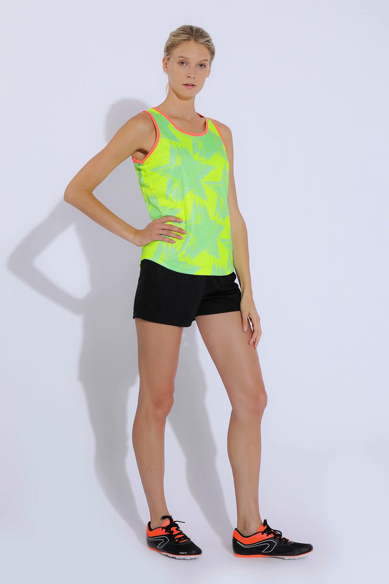 田径服套装男女马拉松比赛训练服运动服背心短裤紧身衣学生短跑服