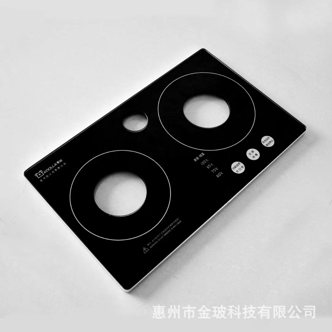 厂家加工家电电器钢化玻璃面板茶炉钢化玻璃面板