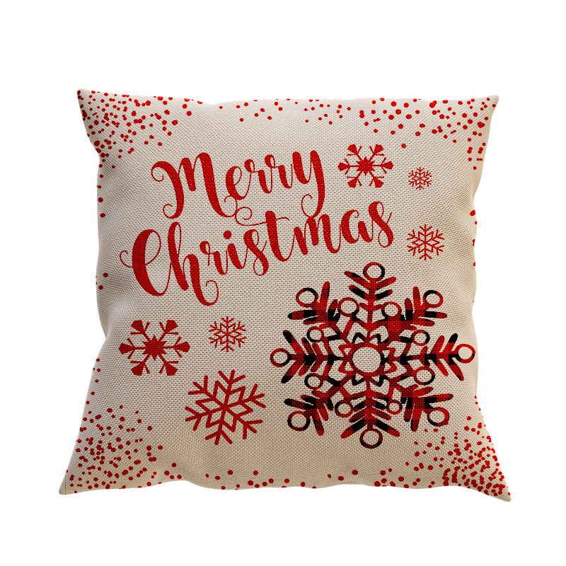 New Christmas Pillow Cover 23 Christmas Party Sofa Cushion Lumbar Pillow Home Decoration Holiday Cushion Decoration