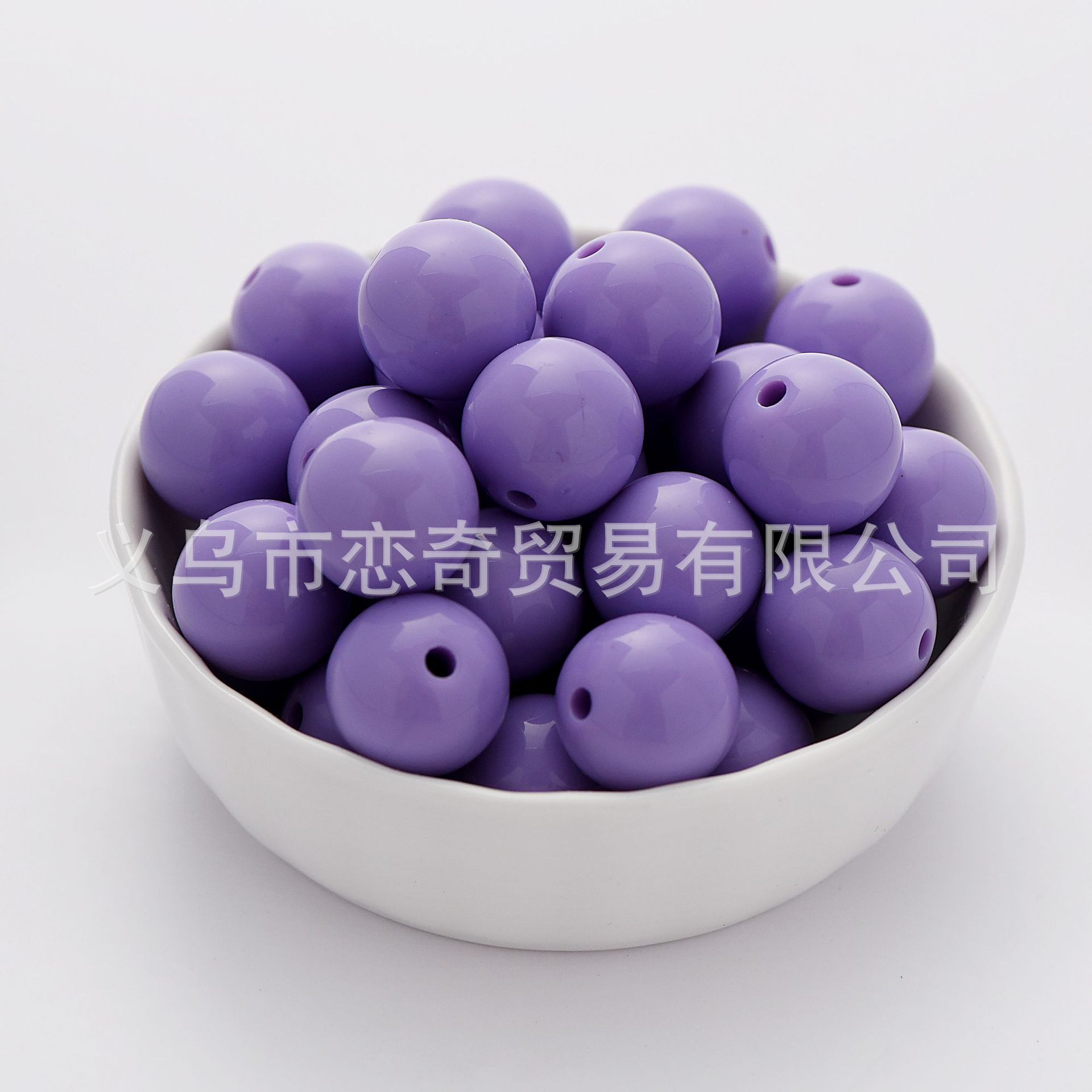 100 Pcs/Pack Acrylic round Beads Macarons Solid Color Beads DIY Handmade Beaded Candy Color Scattered Beads