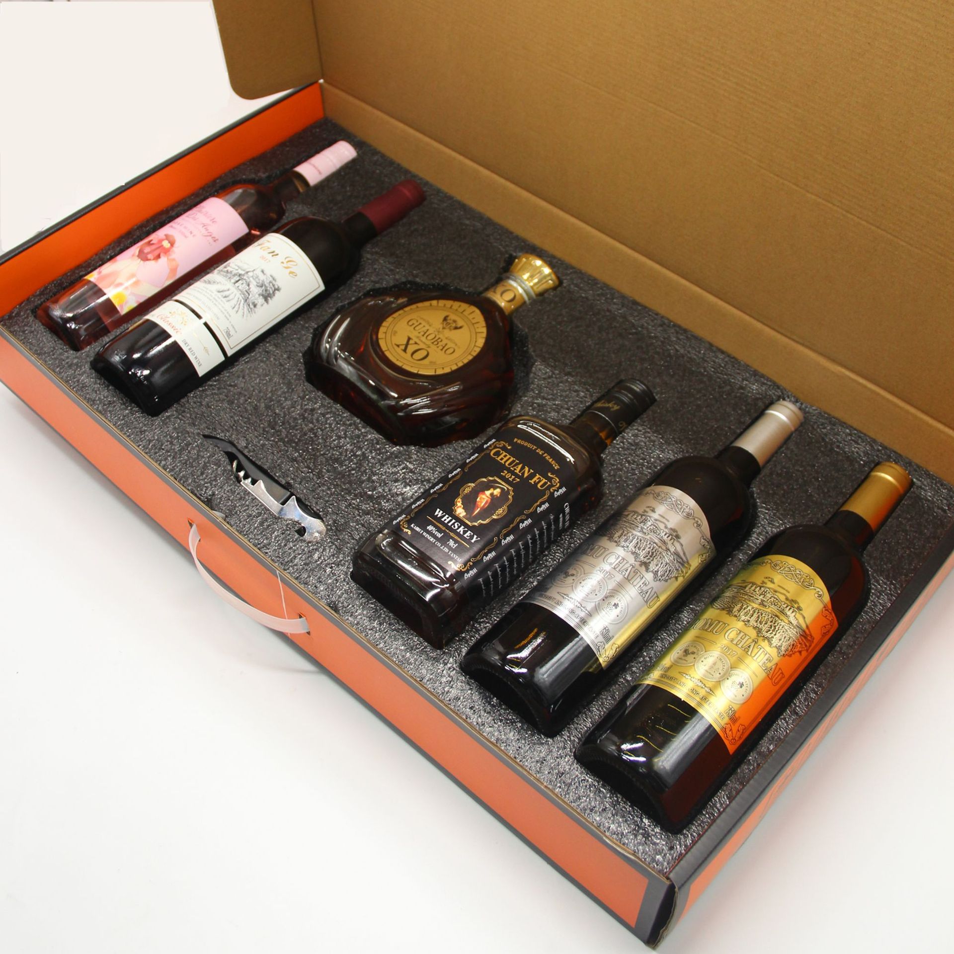 源头工厂加工一手货源批发代发干红葡萄酒红酒礼盒装六支套盒组合