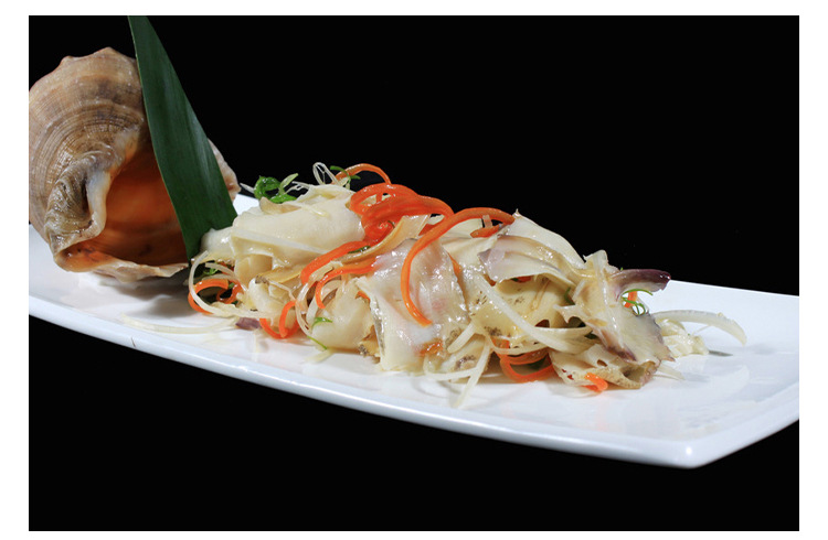 寿司芥末海螺片料理即食小菜芥末海螺辣根冷冻海螺肉500g日式前菜