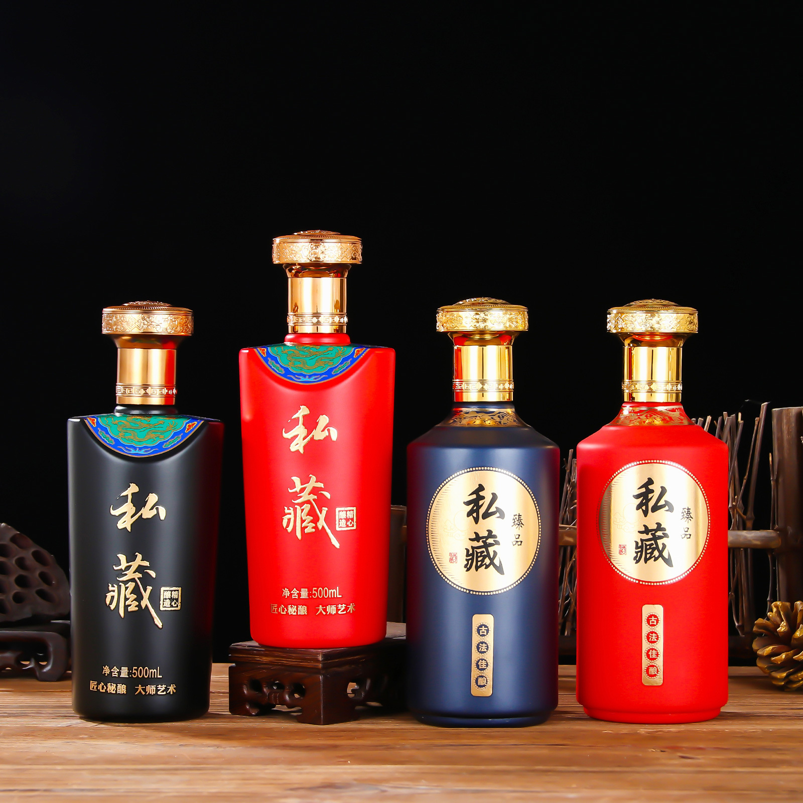 厂家供应晶白料酒瓶一斤装白酒空瓶礼盒包装加厚玻璃瓶白酒分装瓶