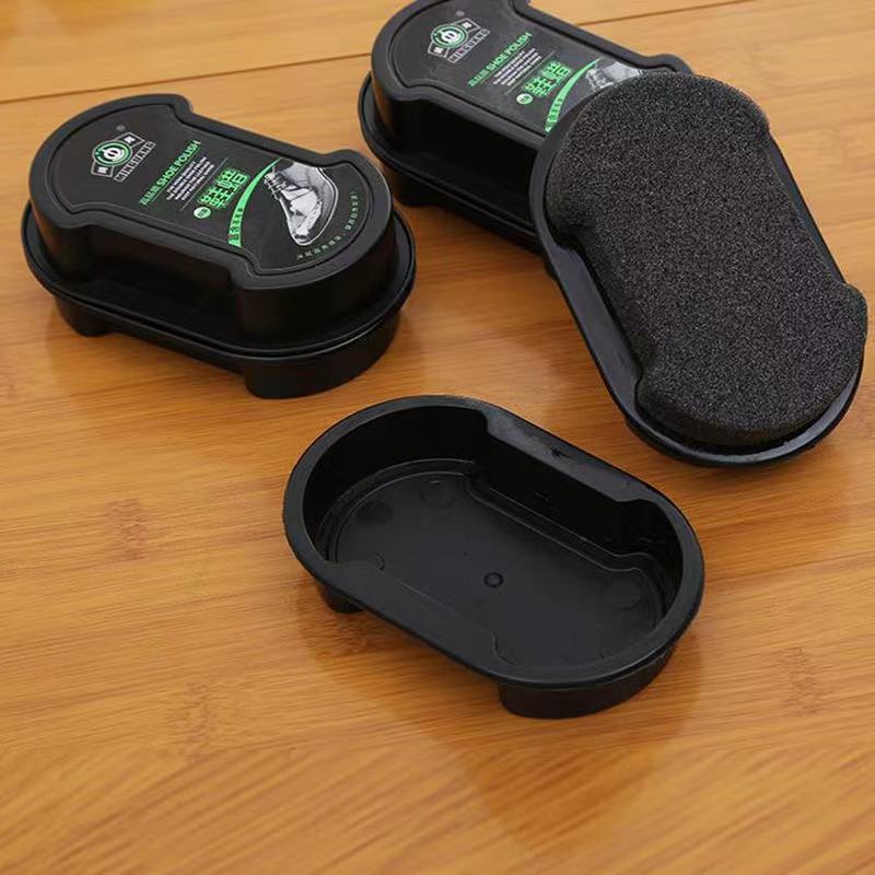 海棉鞋蜡 透明鞋蜡双面鞋擦批发鞋蜡 两元店地摊百货货源批发