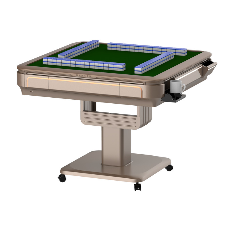 中雀电动麻将机 全自动餐桌两用麻将台 四口过山车折叠家用机麻