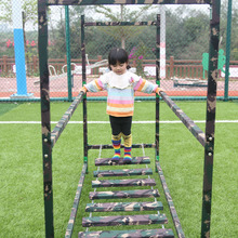 浮荡木桥平衡桥儿童军训体能400米障碍训练感统训练健身器材室外