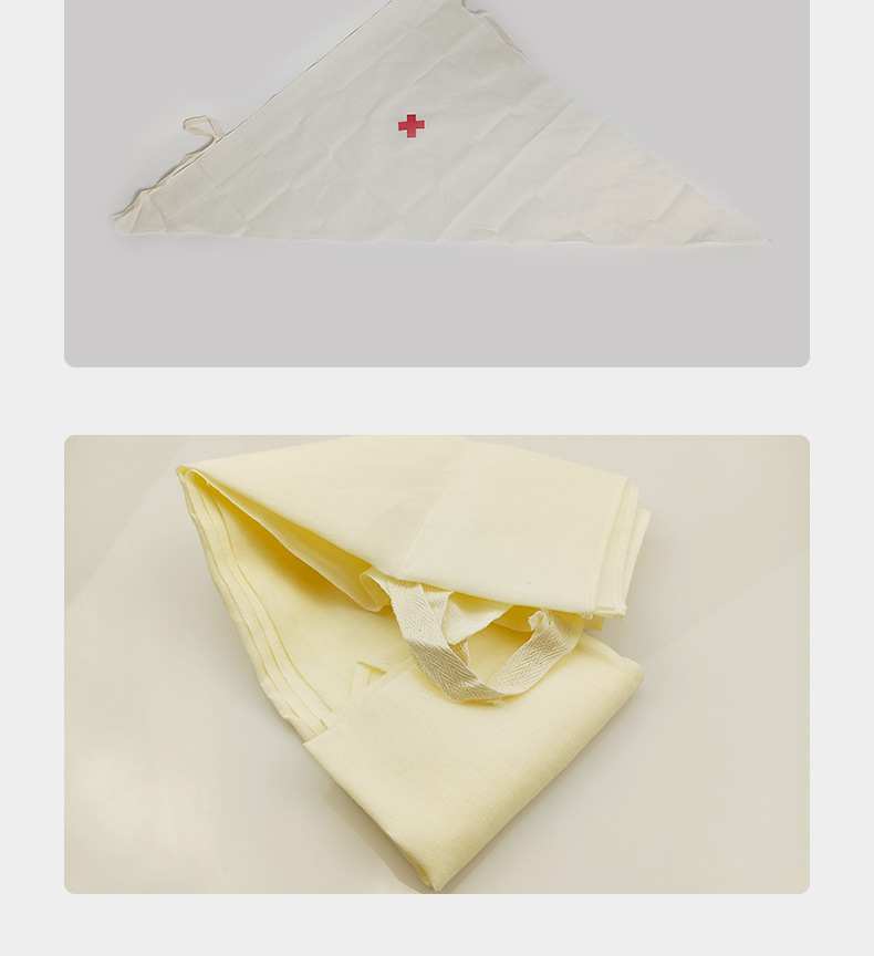 三角巾急救 护理教学培训纯棉三角巾绷带 红十字急救包三角绷带