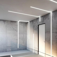 嵌入式灯带铝槽灯 石膏板客厅隐藏线性线条灯 led贴片低压灯带24v