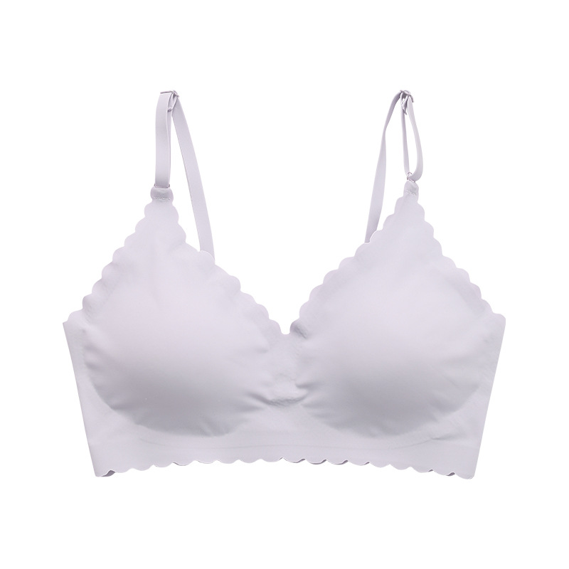 European and American Style Wireless Bra for Women Water Drop Cup Gather Comfortably Breast Holding Nude Feel Breathable Traceless Workout Underwear