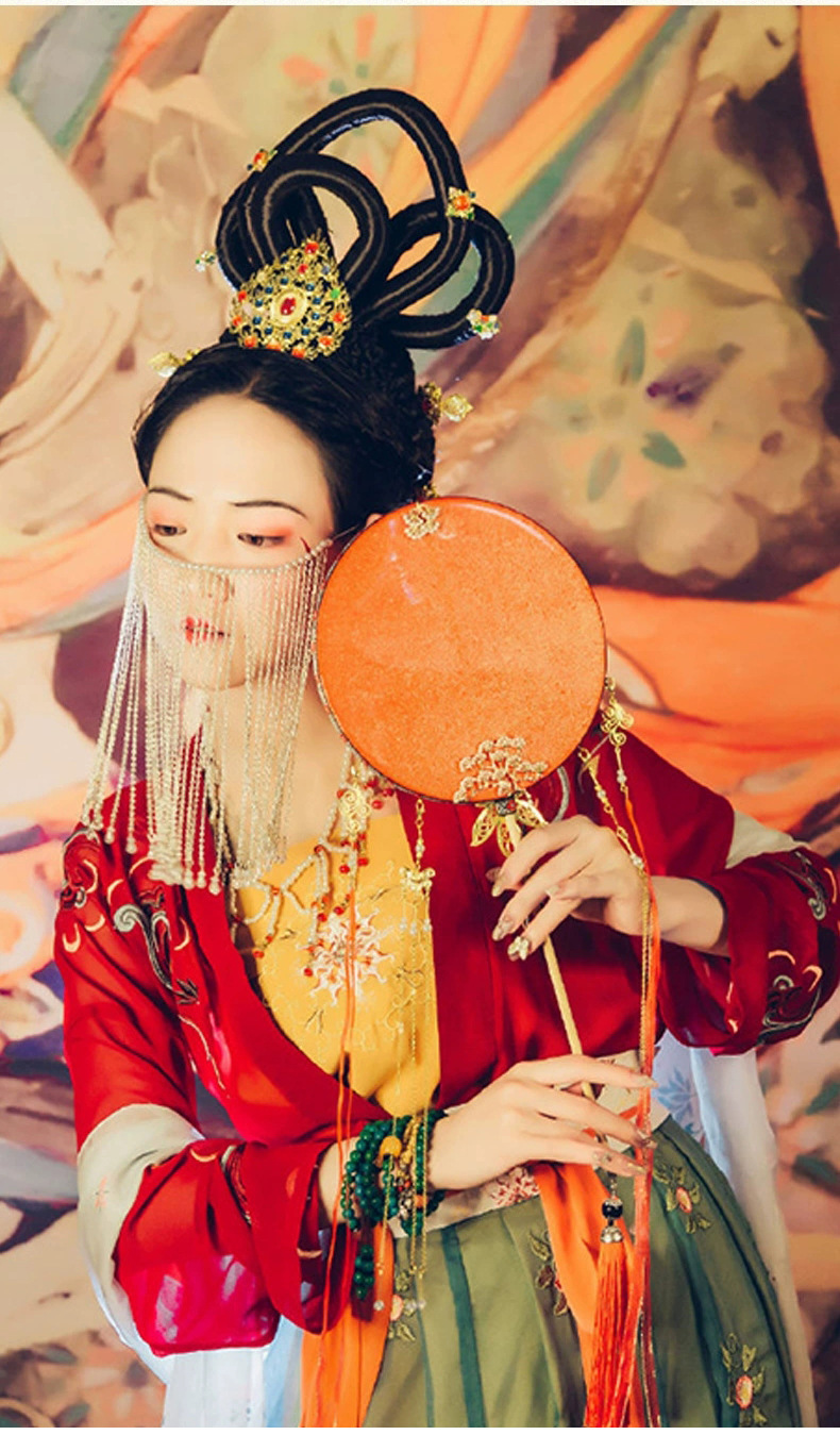 汉服假发包仙女飞天发髻发型古装古风发棒唐朝贵妃敦煌演出造型