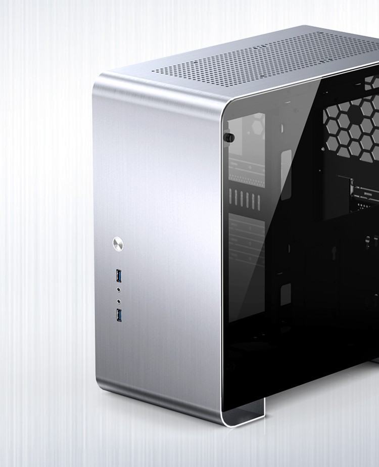 乔思伯u4 atx全铝电脑水冷机箱侧透游戏小机箱迷你机箱中塔式机箱