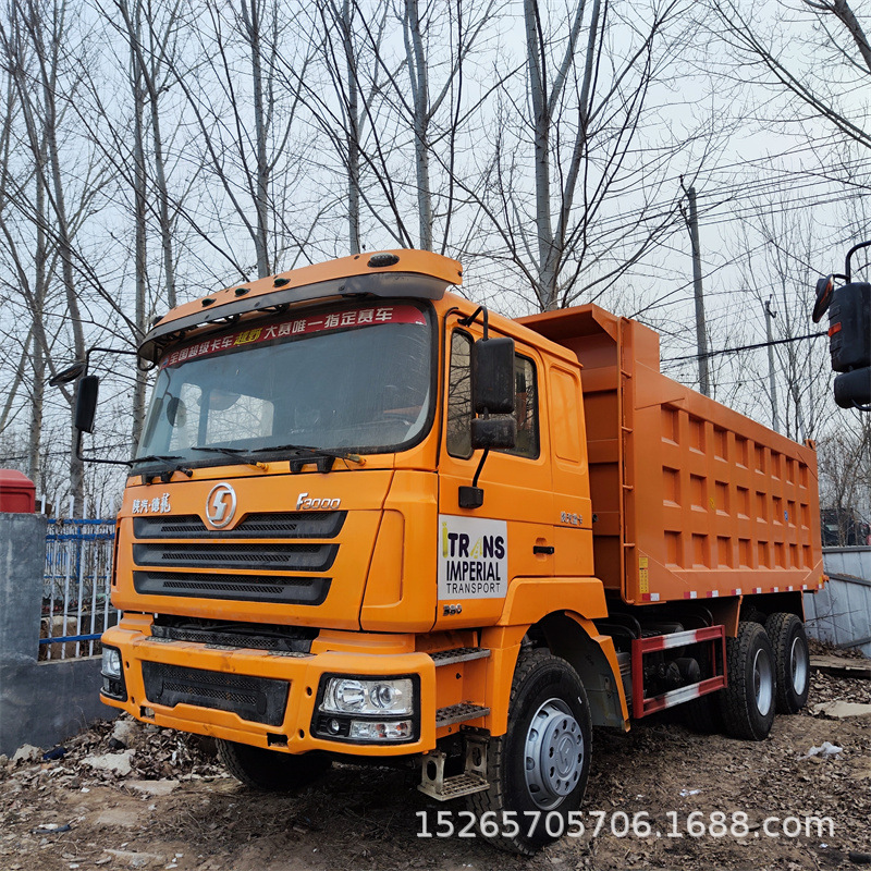 出口二手原装欧曼自卸车双桥车 二手绿皮渣土车价格 土方车-阿里巴巴