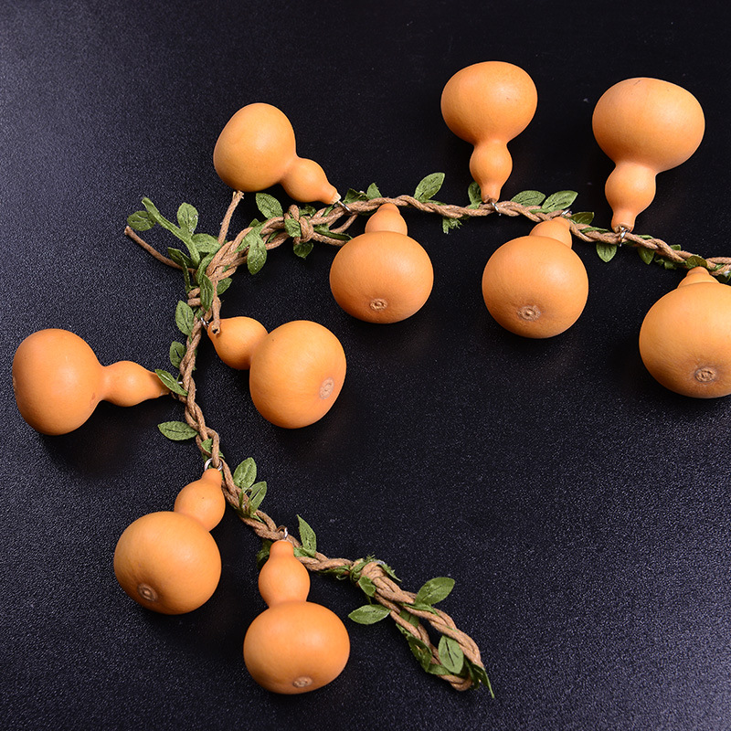 天然生长小葫芦串家居装饰客厅卧室多用真挂件装饰家居葫芦民间工