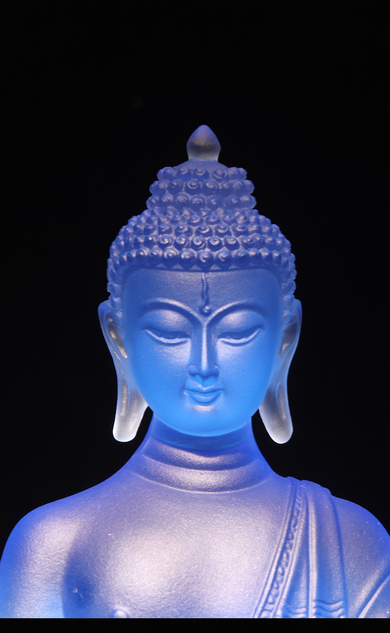 琉璃药师佛脱蜡琉璃寺庙寺院佛教佛像礼品厂家阿弥陀佛万佛墙供奉