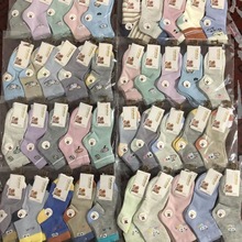 厂家批发秋冬季儿童袜子98双男女中筒高腰宝宝袜 摆地摊便宜货源