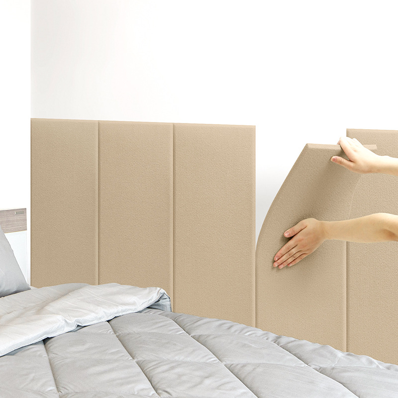 床侧边软包榻榻米墙围床边护软包床头靠背自粘婴儿床围栏防撞墙贴
