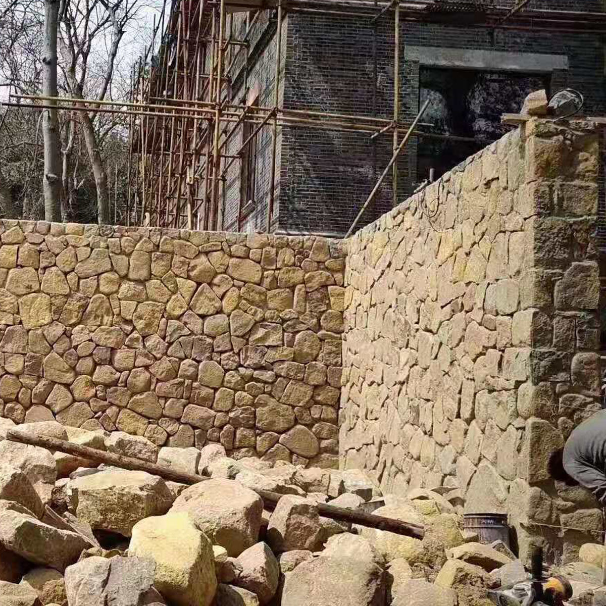 0成交0吨桐庐石,块石,块石挡墙,景墙石,垒墙石￥500.