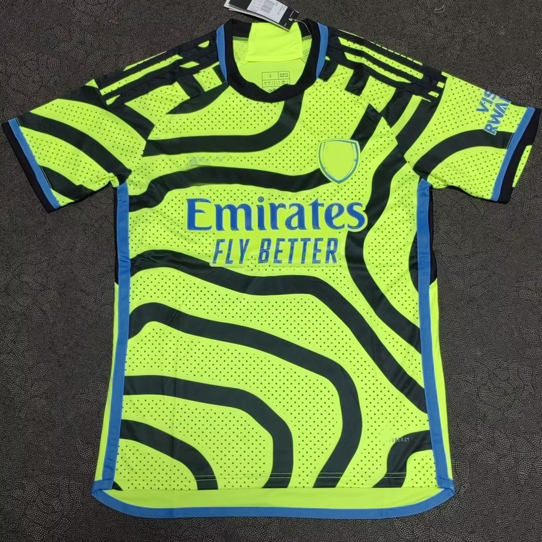 23-24阿森纳客场球衣短袖成人足球服泰版绿色比赛服单件一件代发