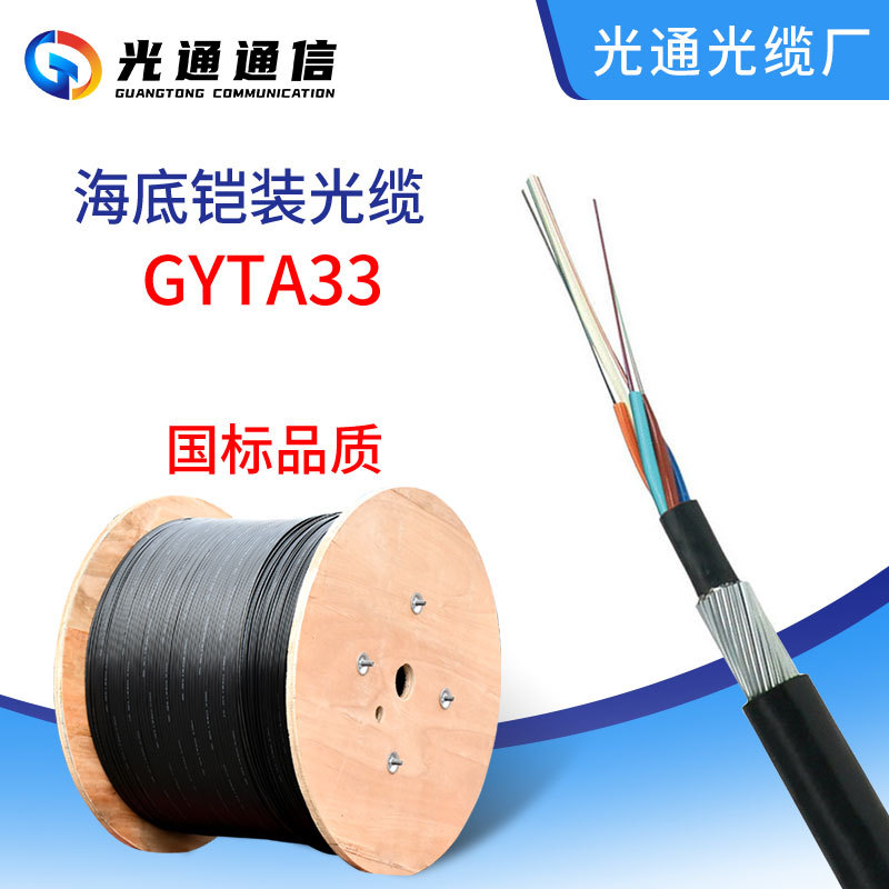 海底光缆GYTA33光缆铠装特殊室外光缆厂家直销电信级海底光纤光缆