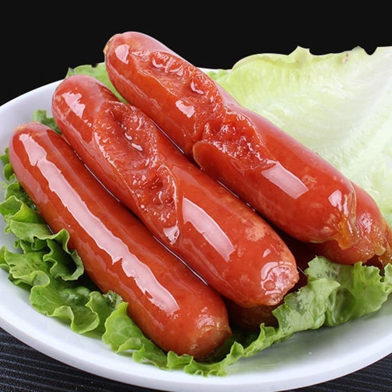 50根热狗香肠台湾风味烤肠批发早餐手抓饼肠煎烤肠脆皮火腿肠30根