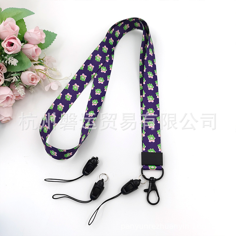 Factory Wholesale 2cm Color Card Holder Lanyard Work Permit Strap Student Long Shoelace Card Holder Badge Rope Mobile Phone Lanyard