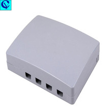终端盒 4口光纤塑料终端盒 4芯SC/FC壁挂式光纤信息桌面盒 面板盒