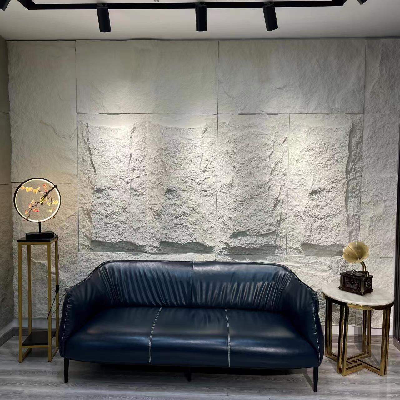 轻质文化石pu石皮蘑菇石外墙砖电视背景墙仿真天然文化砖人造石材