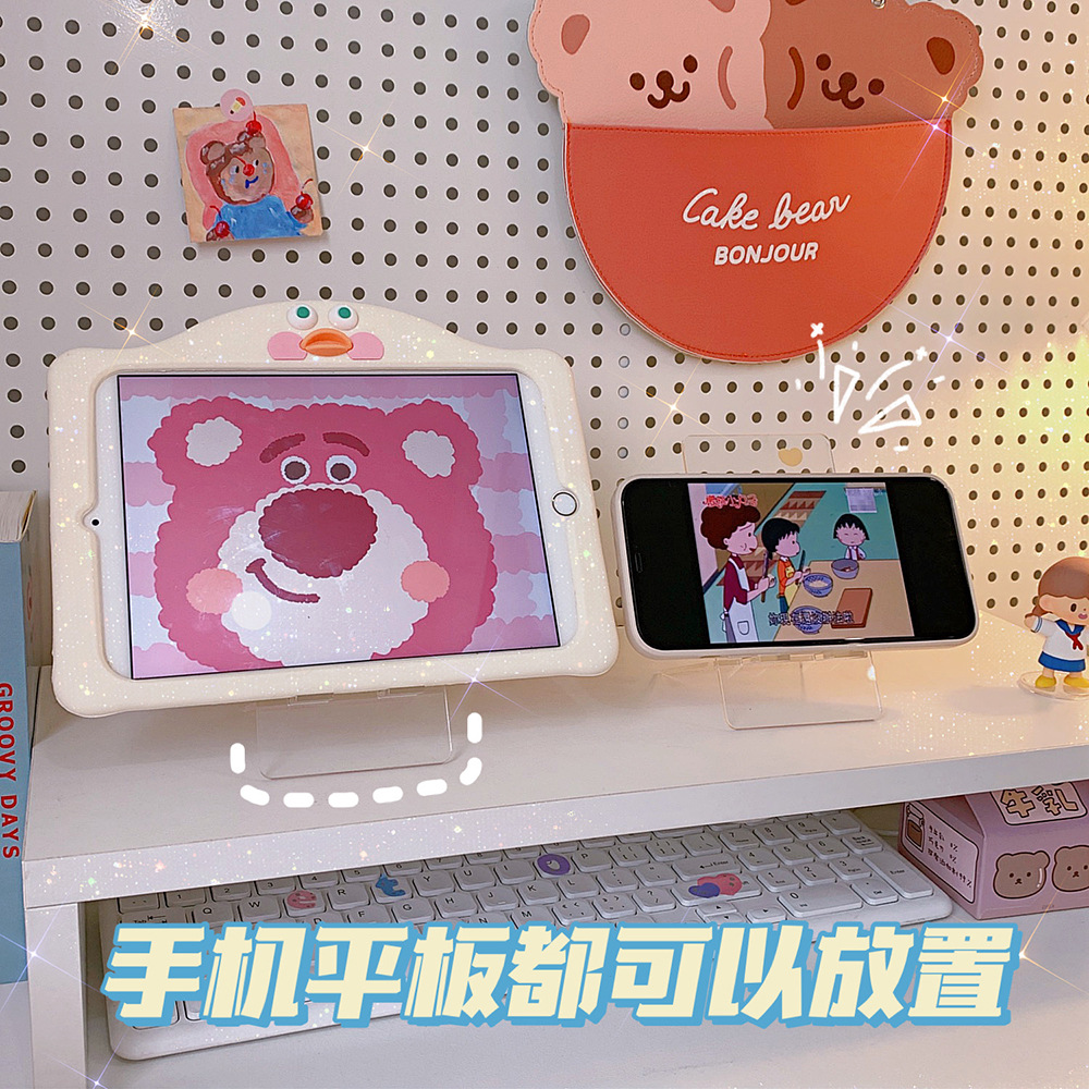 Rabbit Bear Transparent Acrylic Mobile Phone Holder Student Desktop Lazy Bracket Creative Portable Tablet Computer Stand