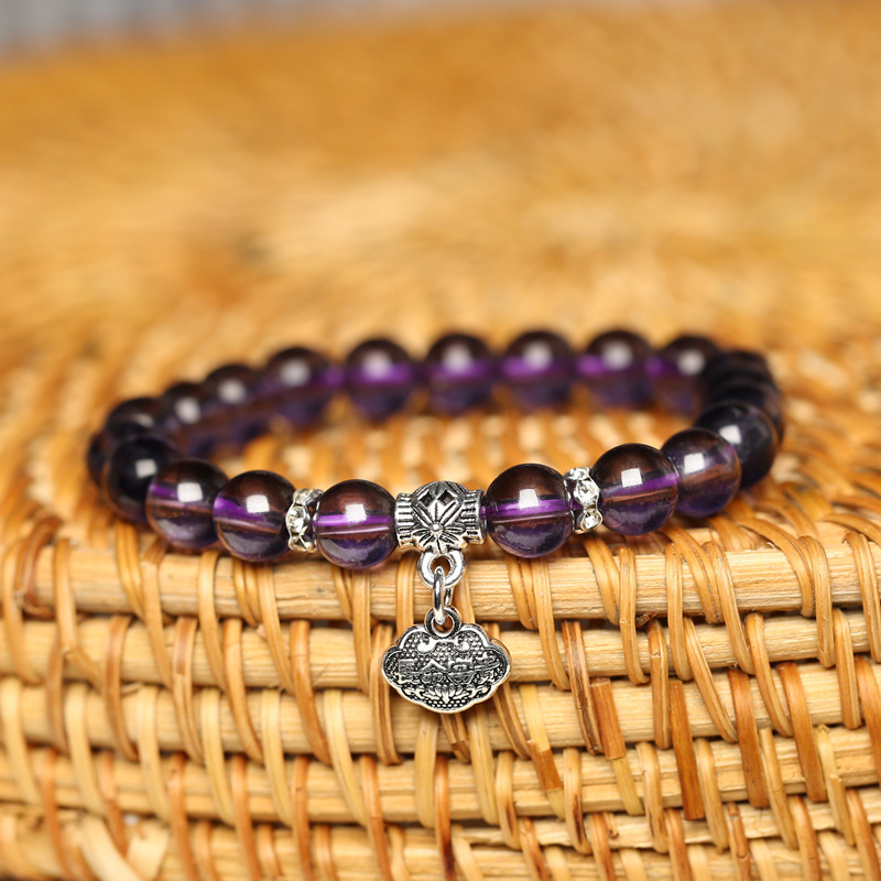 Amethyst Bracelet Live Gift Zodiac Animal Bracelet Wholesale Stall Supply Women Student Couple Bracelet Wholesale