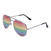 新款孔膜贴纸太阳镜个性网红风眼镜男金属双梁镜框飞行员墨镜