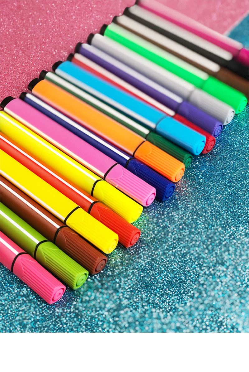 单支单色水彩笔美术绘画大容量补色三角杆水彩笔单只散装笔可水洗