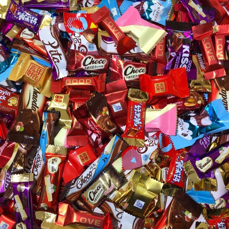 巧克力喜糖结婚实惠多口味混合糖果1斤5斤批发零食小吃特产休闲