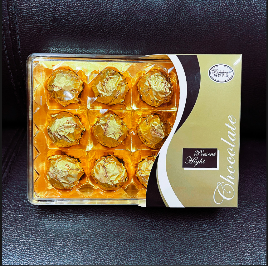瑞诗丹莲巧克力12粒方钻礼盒结婚喜糖糖果情人节金莎巧克力批发