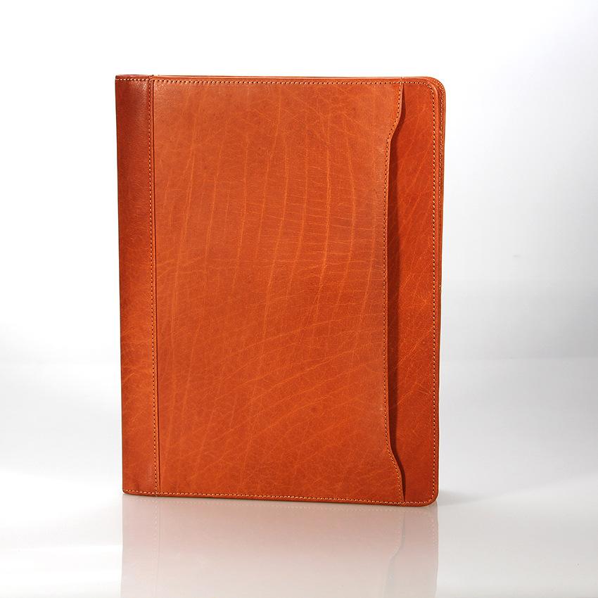 真皮商务文件夹 厂家定制简约风格文件夹 菜单夹 酒店服务指南等