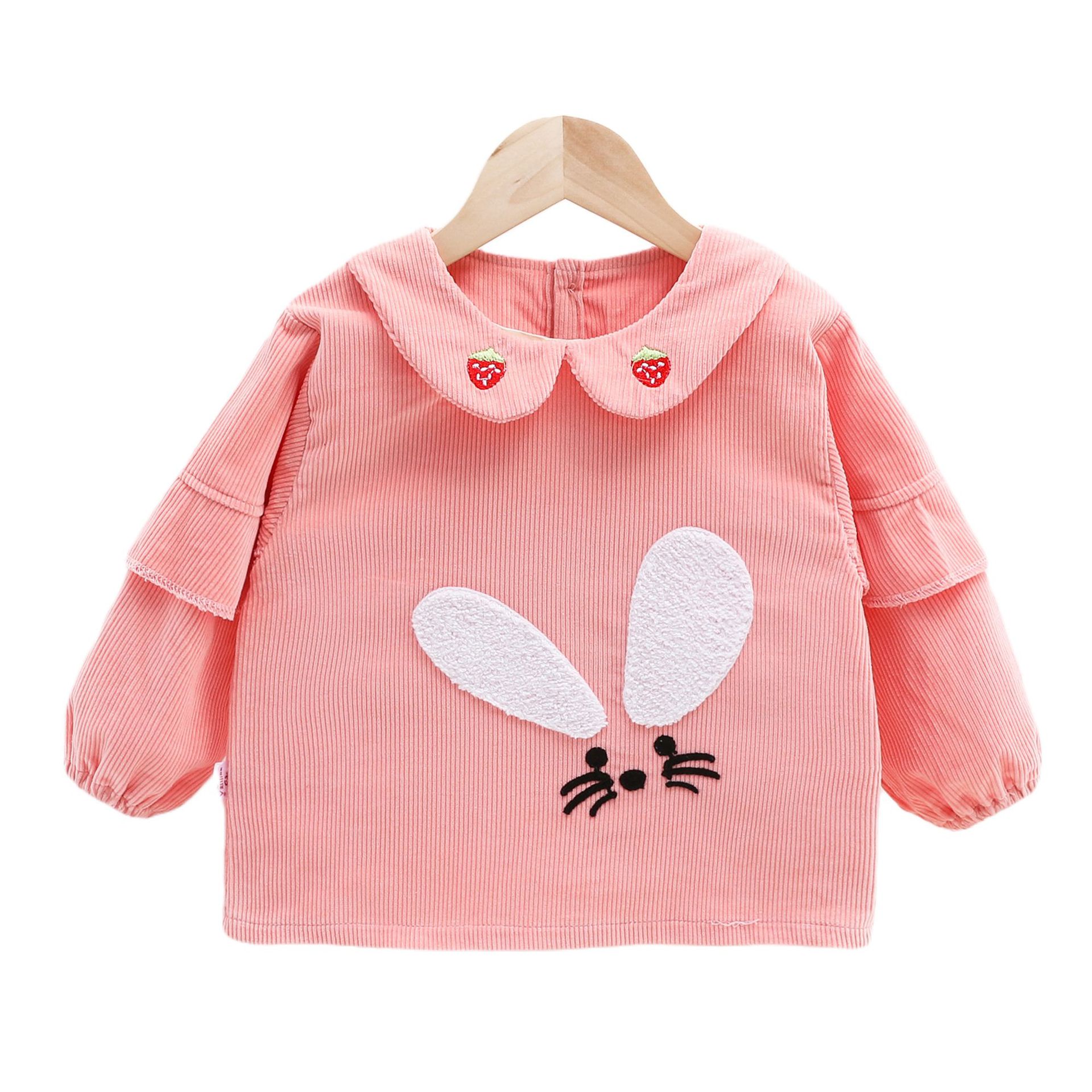 宝宝吃饭罩衣防水新品春秋防脏饭兜婴儿长袖罩衫反穿儿童冬季围兜