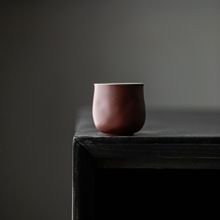 日式粉引山楂红茶杯主人杯陶瓷品茗杯功夫茶具喝茶杯普洱杯