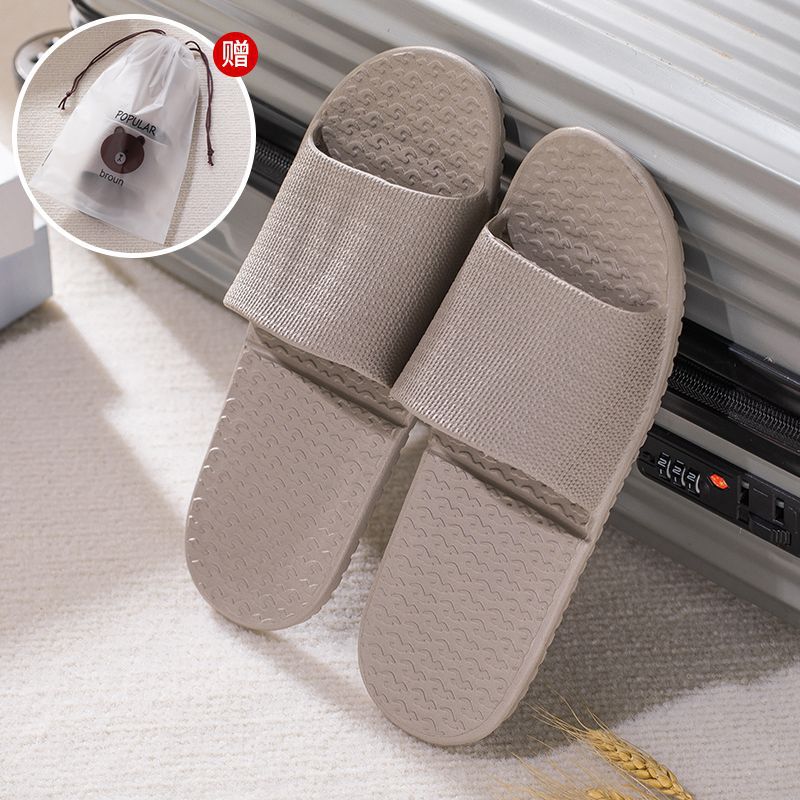 Travel Portable Folding Couple Household Bathroom Non-Slip Travel Hotel Hotel Men's and Women's Ultra-Light Indoor Thin Bottom Slippers