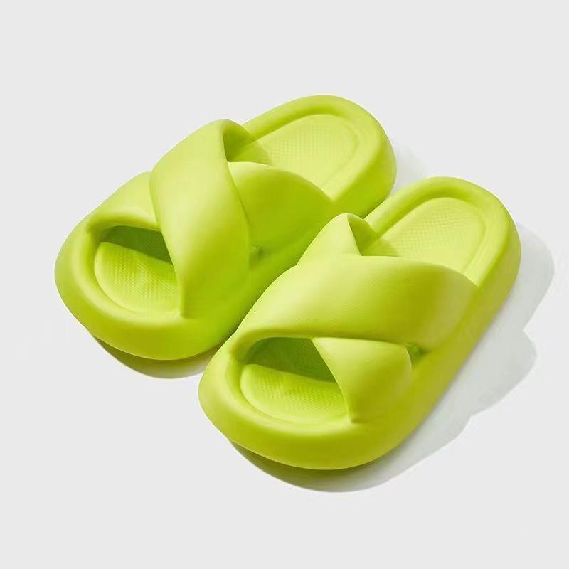 Self-Retained Recommend ~ NAIS Slippers Women's Cross Slippers Deodorant Sandals Classic Style Slip-on Feeling Thick Bottom Home Mop