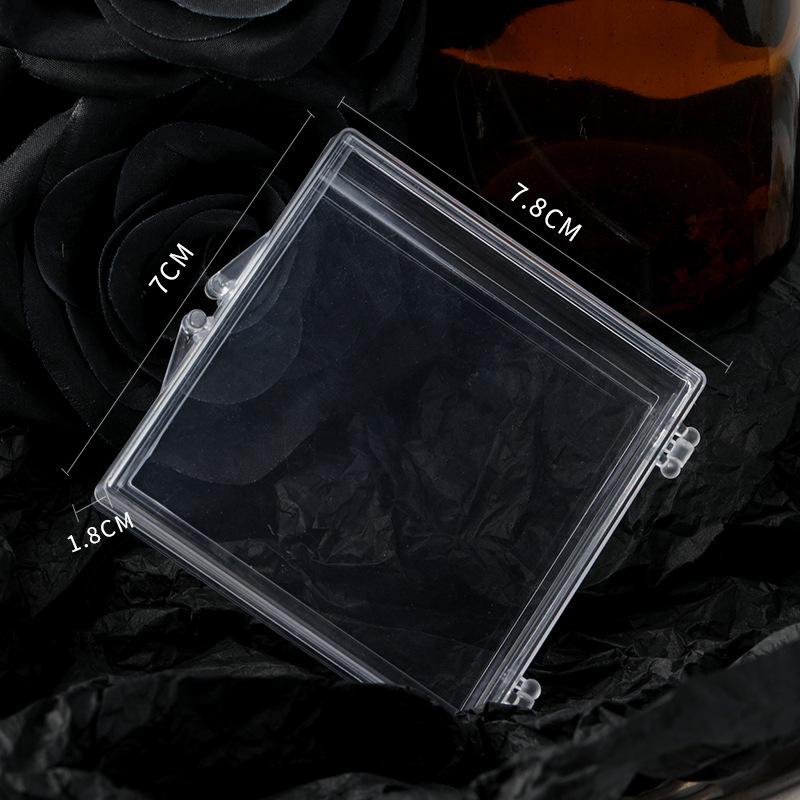 Handmade Wear Armor Storage Box Transparency Cover Acrylic Nail Tip Packing Box Epoxy Glue Transparent Display Piece