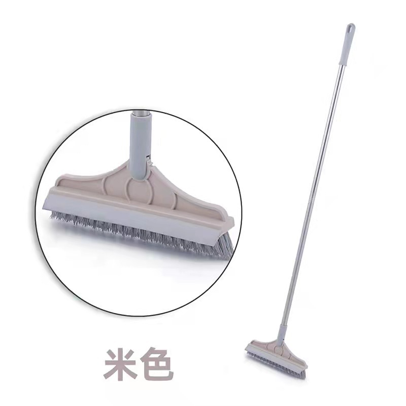 Corner Gap Cleaning Long Handle Bristle Triangle Floor Brush Bathroom Wiper without Dead Angle Floor Cleaning Brush Scraper Brush