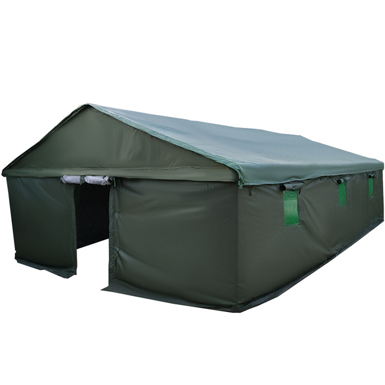 Construction Tent Construction Site Outdoor Large Rainproof Thickened Sunscreen Canvas Accommodation Warm Isolation Emergency Cotton Tent